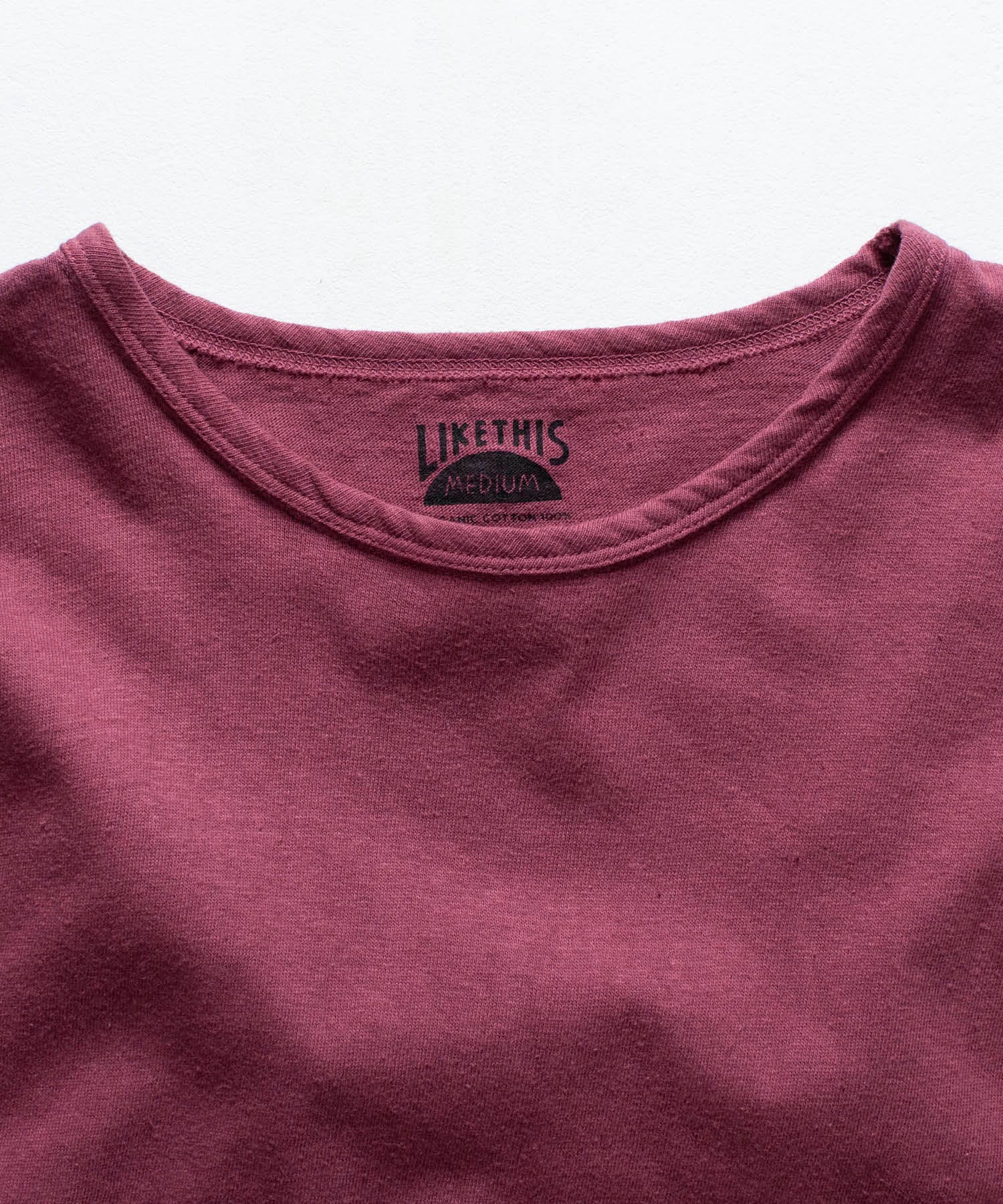 Recycle Organic Cotton Bayberry Dye 4/5 Sleeve | リサイクルオーガニックコットンヤマモモ染め4/5スリーブ | 吊り編み | 草木染め