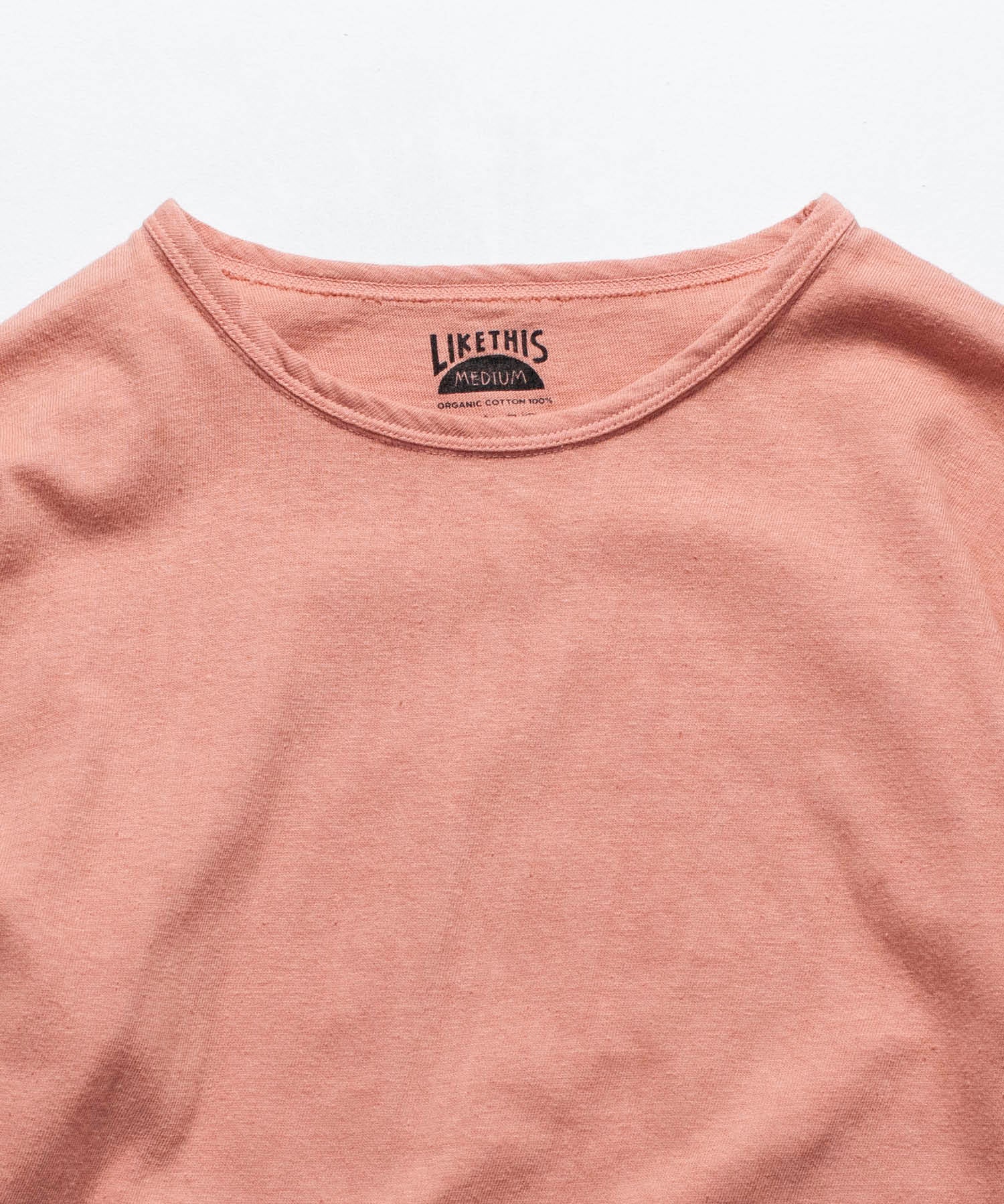 Recycle Organic Cotton Bayberry Dye 4/5 Sleeve | リサイクルオーガニックコットンヤマモモ染め4/5スリーブ | 吊り編み | 草木染め