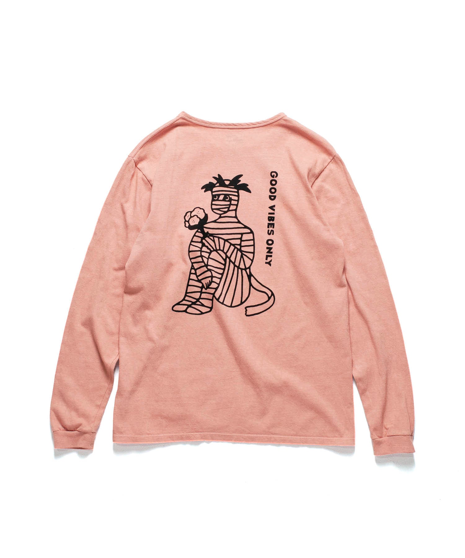 Recycle Organic Cotton Bayberry Dye Long Sleeve - Mummy Pappy | リサイクルオーガニックコットン ヤマモモ染めロングスリーブ | 清水将司 | MASASHI SHIMIZU