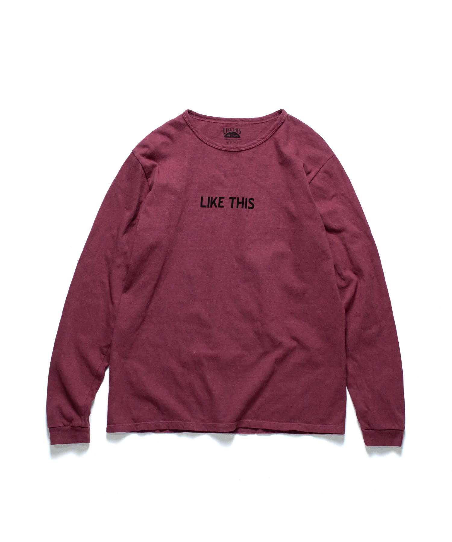Recycle Organic Cotton Bayberry Dye Long Sleeve - Mummy Pappy | リサイクルオーガニックコットン ヤマモモ染めロングスリーブ | 清水将司 | MASASHI SHIMIZU