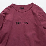 Recycle Organic Cotton Bayberry Dye Long Sleeve - Mummy Pappy | リサイクルオーガニックコットン ヤマモモ染めロングスリーブ | 清水将司 | MASASHI SHIMIZU