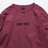 Recycle Organic Cotton Bayberry Dye Long Sleeve - Mummy Pappy | リサイクルオーガニックコットン ヤマモモ染めロングスリーブ | 清水将司 | MASASHI SHIMIZU