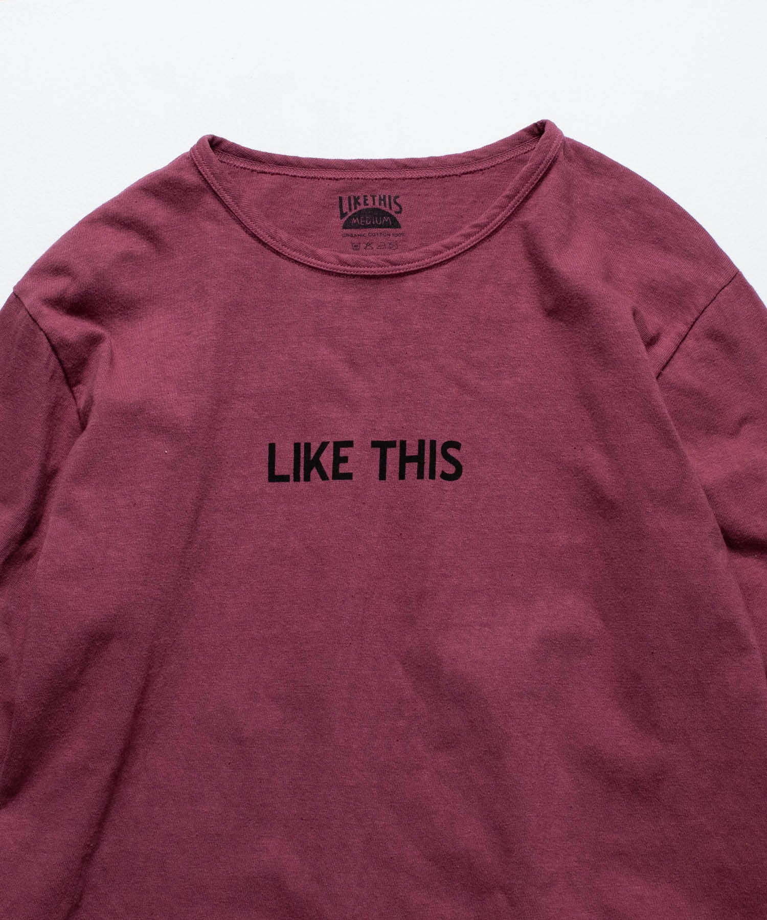 Recycle Organic Cotton Bayberry Dye Long Sleeve - Mummy Pappy | リサイクルオーガニックコットン ヤマモモ染めロングスリーブ | 清水将司 | MASASHI SHIMIZU