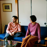 Recycle Organic Cotton Bayberry Dye Long Sleeve - Mummy Pappy | リサイクルオーガニックコットン ヤマモモ染めロングスリーブ | 清水将司 | MASASHI SHIMIZU