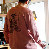 Recycle Organic Cotton Bayberry Dye Long Sleeve - Mummy Pappy | リサイクルオーガニックコットン ヤマモモ染めロングスリーブ | 清水将司 | MASASHI SHIMIZU