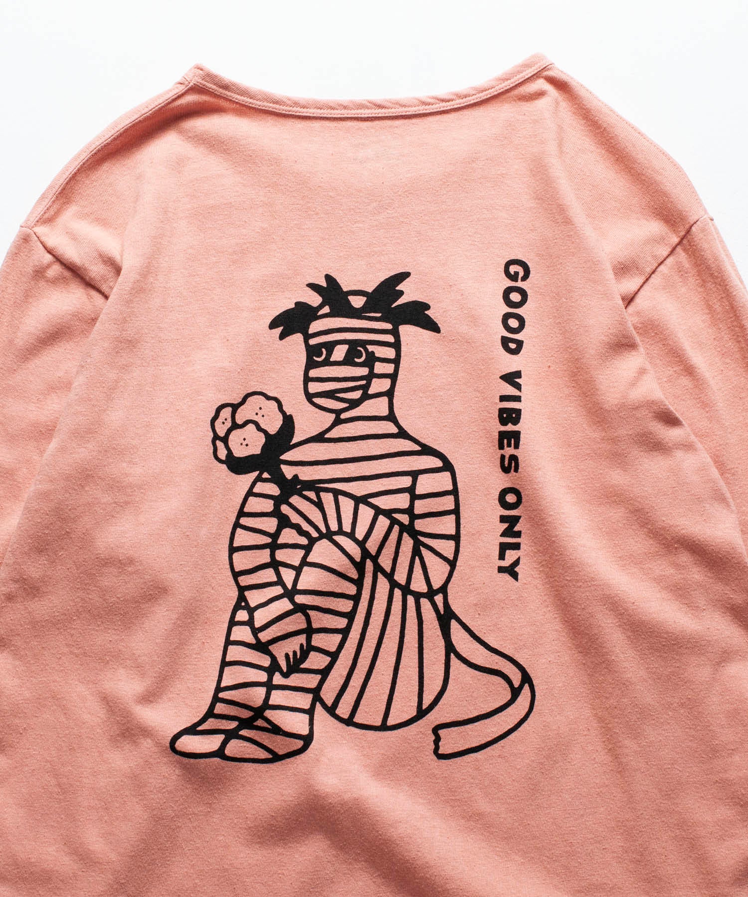 Recycle Organic Cotton Bayberry Dye Long Sleeve - Mummy Pappy | リサイクルオーガニックコットン ヤマモモ染めロングスリーブ | 清水将司 | MASASHI SHIMIZU