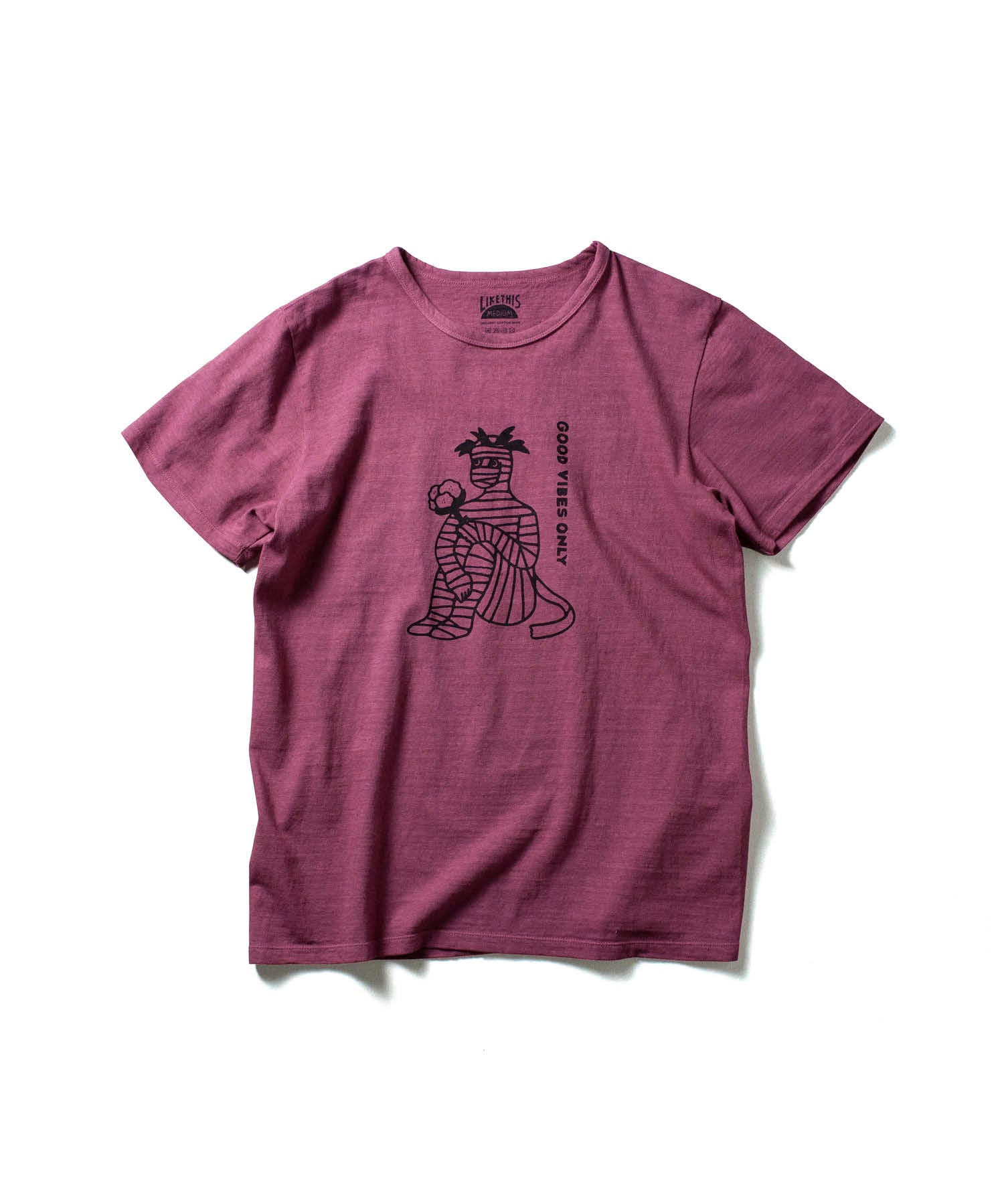 Recycle Organic Cotton Bayberry Dye Tee - Mummy Pappy | リサイクルオーガニックコットン ヤマモモ染めTシャツ | ボタニカルダイ | 草木染め | 清水将司 | MASASHI SHIMIZU