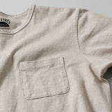 Recycle Organic Cotton Camphor Tree Dye Pocket Tee | リサイクルオーガニックコットン クスノキ染めポケットTシャツ | ボタニカルダイ | 草木染め