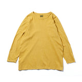 Recycle Organic Cotton Mugwort Dye 4/5 Sleeve | リサイクルオーガニックコットンヨモギ染め4/5スリーブ | 吊り編み | 草木染め