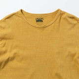 Recycle Organic Cotton Mugwort Dye 4/5 Sleeve | リサイクルオーガニックコットンヨモギ染め4/5スリーブ | 吊り編み | 草木染め