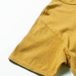 Recycle Organic Cotton Mugwort Dye Pocket Tee | リサイクルオーガニックコットン ヨモギ染めポケットTシャツ | ボタニカルダイ | 草木染め