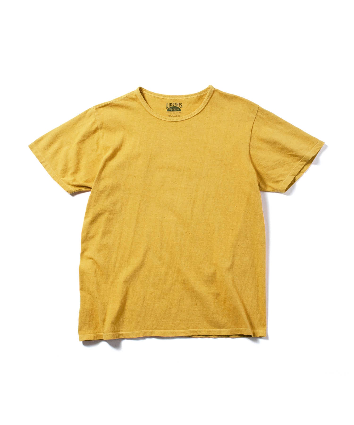 Recycle Organic Cotton Mugwort Dye Tee | リサイクルオーガニックコットン ヨモギ染めTシャツ | ボタニカルダイ | 草木染め