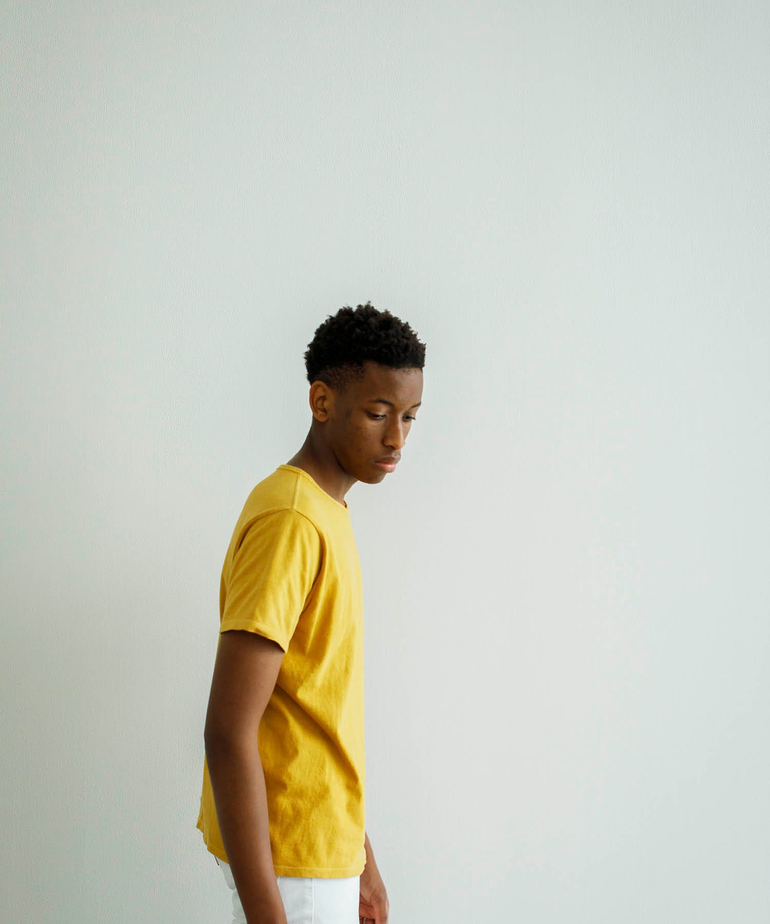 Recycle Organic Cotton Mugwort Dye Tee | リサイクルオーガニックコットン ヨモギ染めTシャツ | ボタニカルダイ | 草木染め