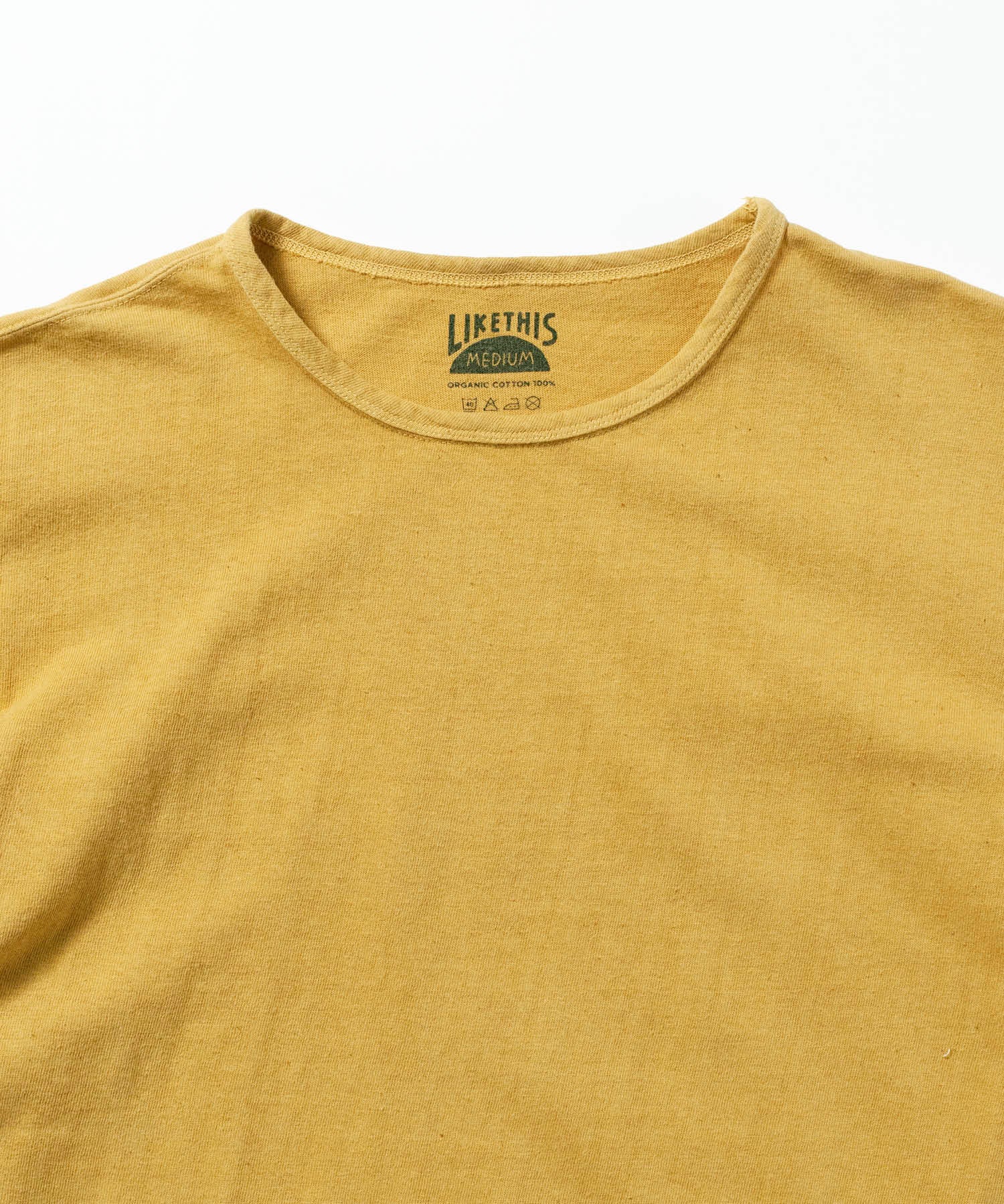 Recycle Organic Cotton Mugwort Dye Tee | リサイクルオーガニックコットン ヨモギ染めTシャツ | ボタニカルダイ | 草木染め