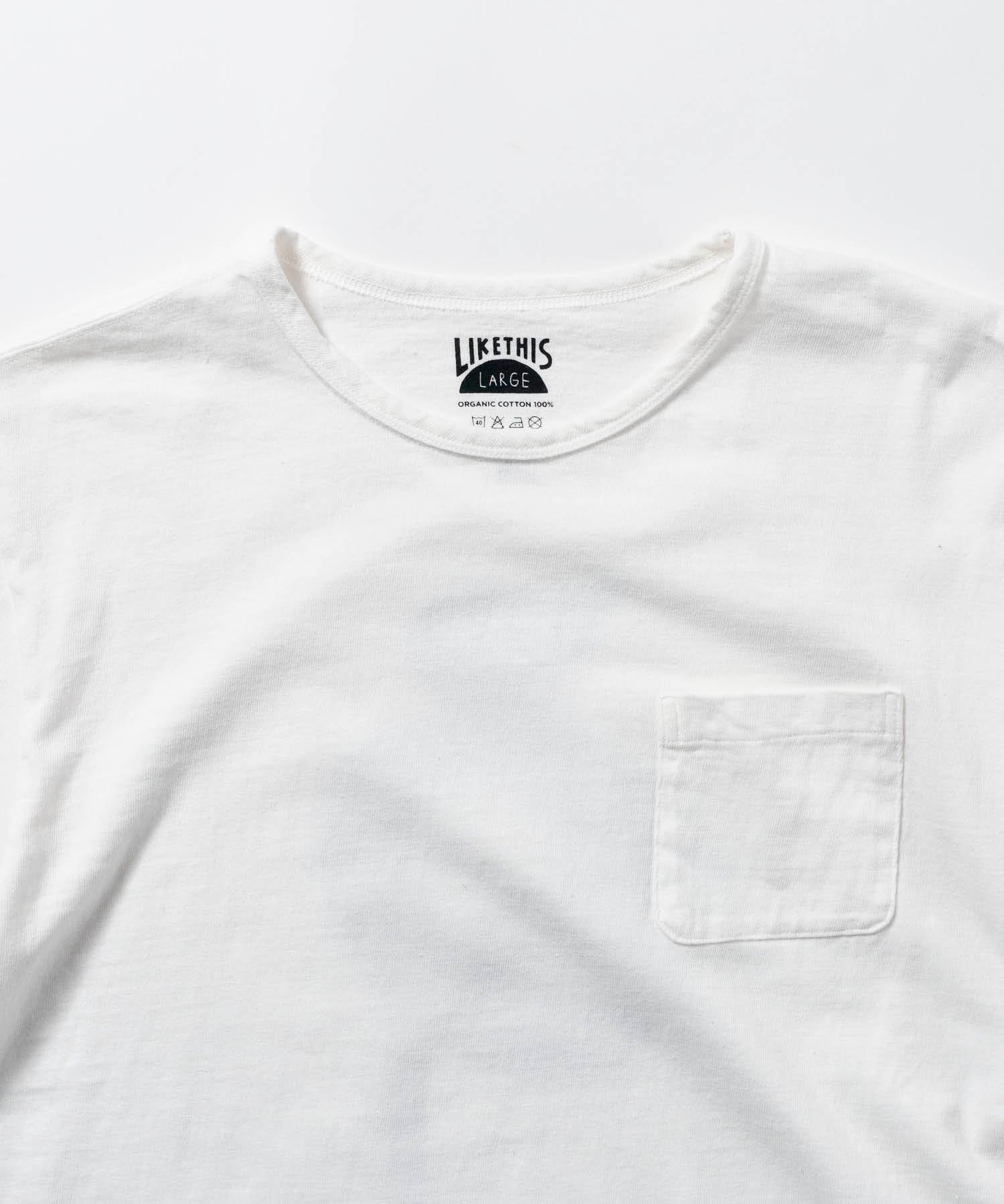 Recycle Organic Cotton Pocket 4/5 Sleeve - Rowokaru | リサイクルオーガニックコットンポケット4/5スリーブ | 藤榮啓 | TORU FUJIE