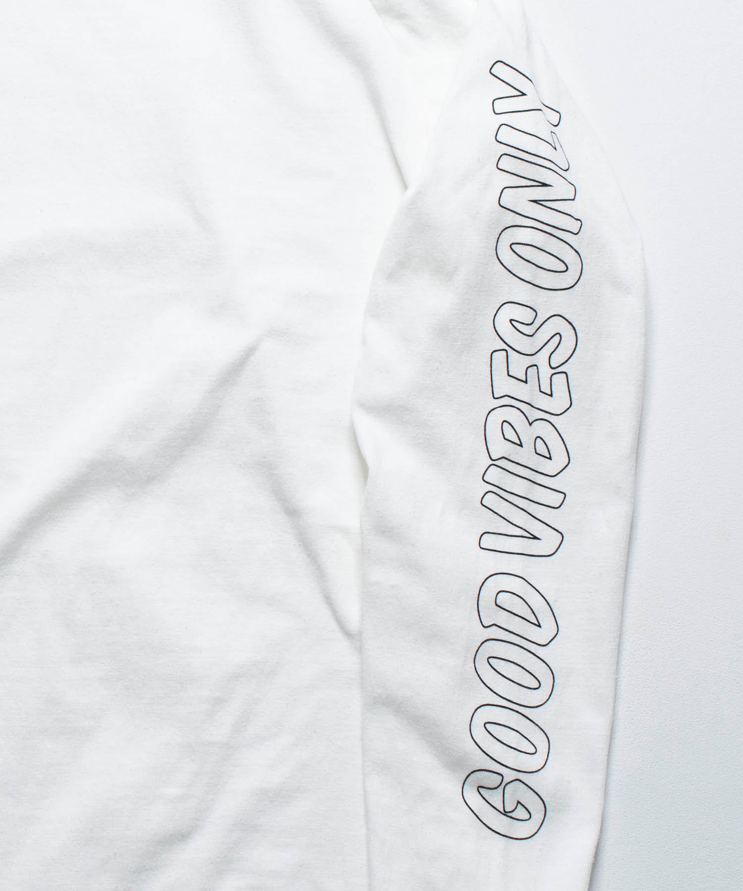 Recycle Organic Cotton Raglan Sleeve - Good Vibes Only | リサイクルオーガニックコットン ラグランスリーブ | 村上寛 | HIROSHI MURAKAMI