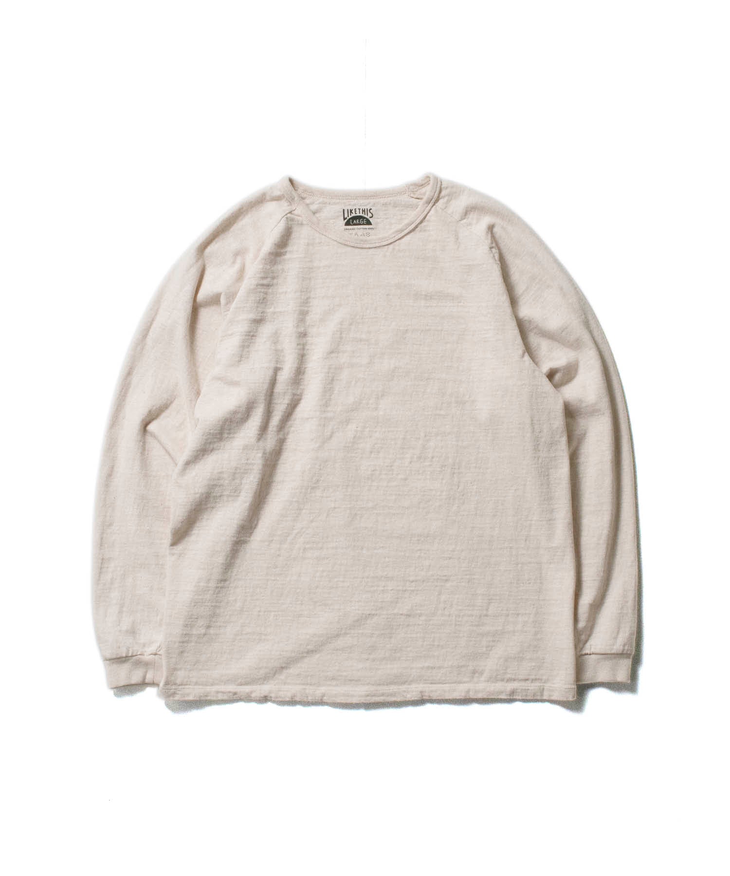 Recycle Organic Cotton Raglan Sleeve | リサイクルオーガニックコットンラグランスリーブ | 日本製 | 吊り編み