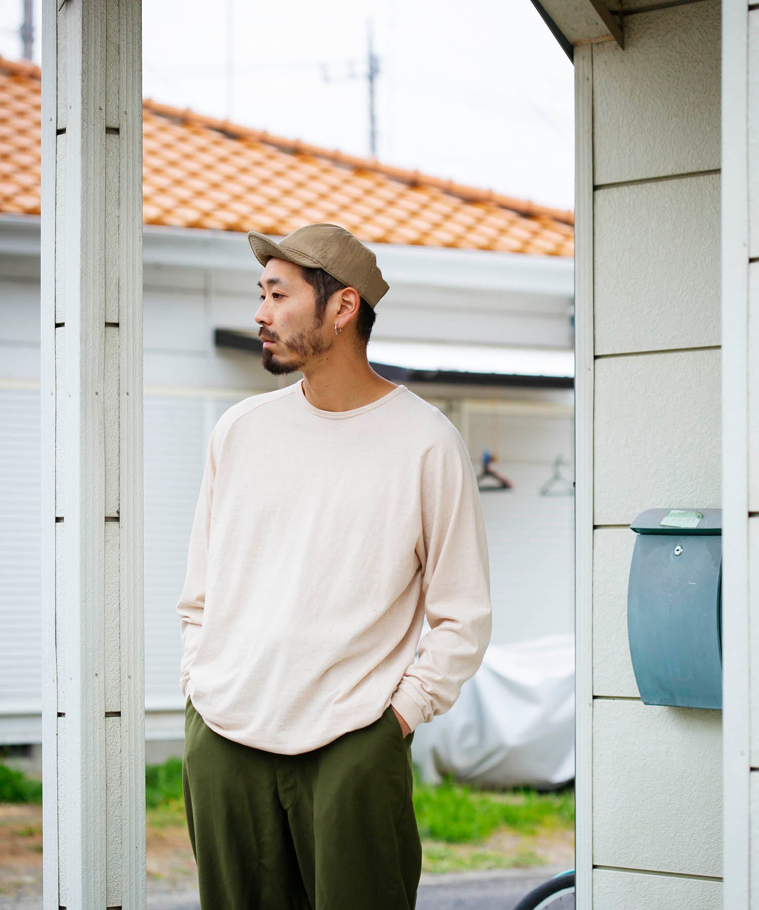 Recycle Organic Cotton Raglan Sleeve | リサイクルオーガニックコットンラグランスリーブ | 日本製 | 吊り編み