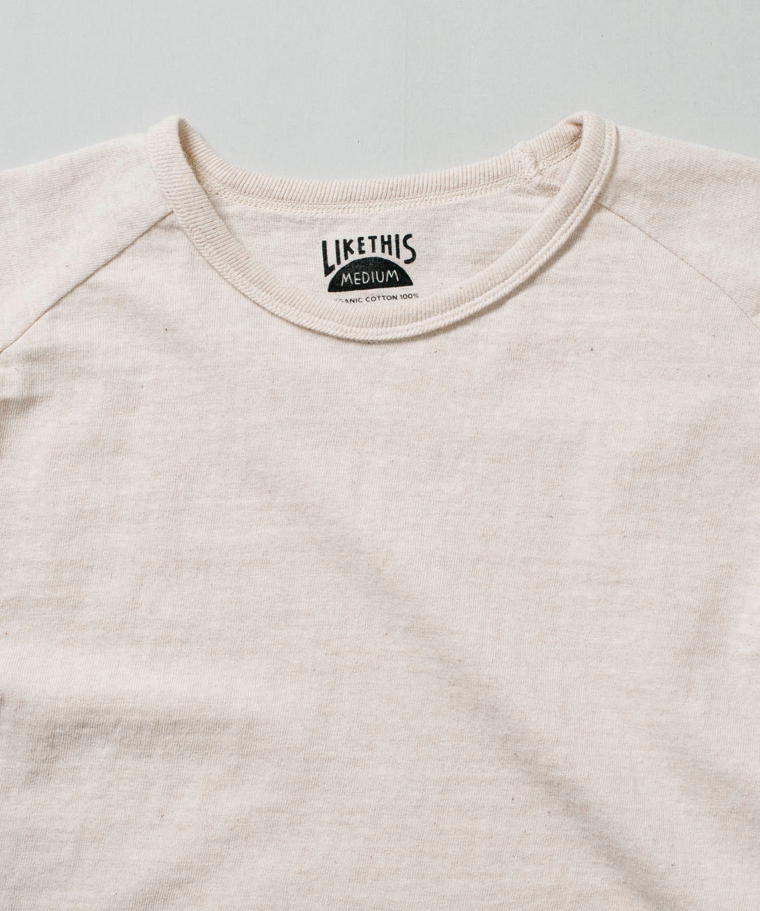 Recycle Organic Cotton Raglan Sleeve | リサイクルオーガニックコットンラグランスリーブ | 日本製 | 吊り編み