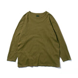 Recycle Organic Cotton Tea Leaves Dye 4/5 Sleeve | リサイクルオーガニックコットン茶葉染め4/5スリーブ | 吊り編み | 草木染め