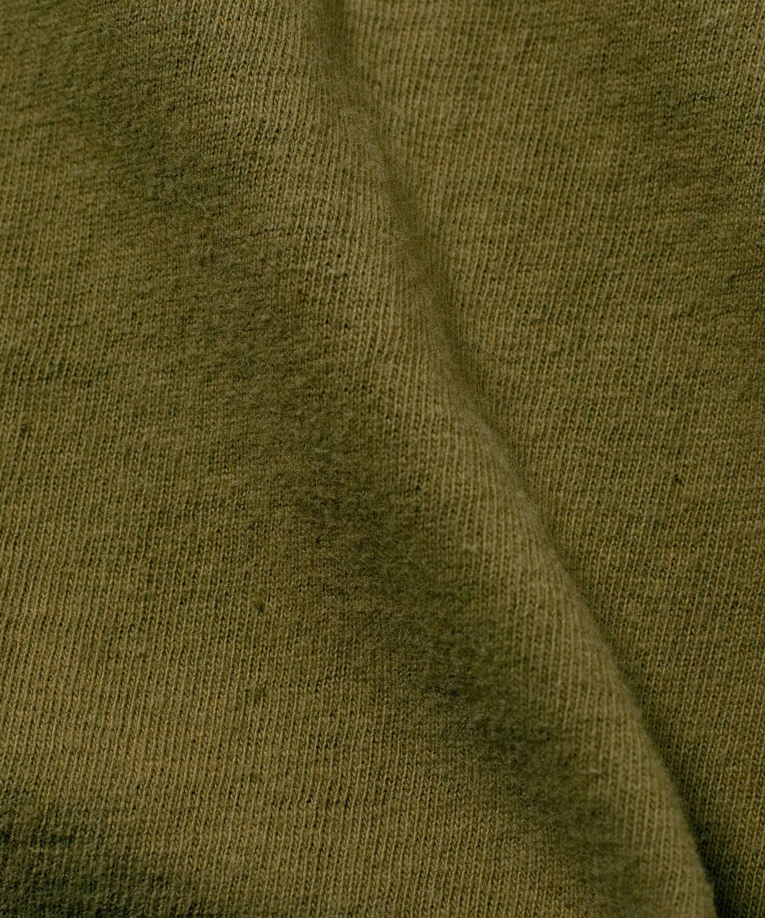 Recycle Organic Cotton Tea Leaves Dye 4/5 Sleeve | リサイクルオーガニックコットン茶葉染め4/5スリーブ | 吊り編み | 草木染め