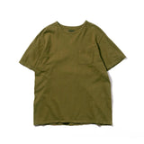 Recycle Organic Cotton Tea Leaves Dye Pocket Tee | リサイクルオーガニックコットン 茶葉染めポケットTシャツ | ボタニカルダイ | 草木染め