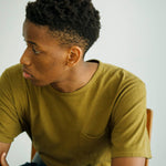 Recycle Organic Cotton Tea Leaves Dye Pocket Tee | リサイクルオーガニックコットン 茶葉染めポケットTシャツ | ボタニカルダイ | 草木染め