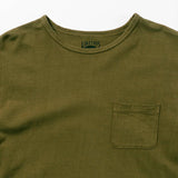 Recycle Organic Cotton Tea Leaves Dye Pocket Tee | リサイクルオーガニックコットン 茶葉染めポケットTシャツ | ボタニカルダイ | 草木染め