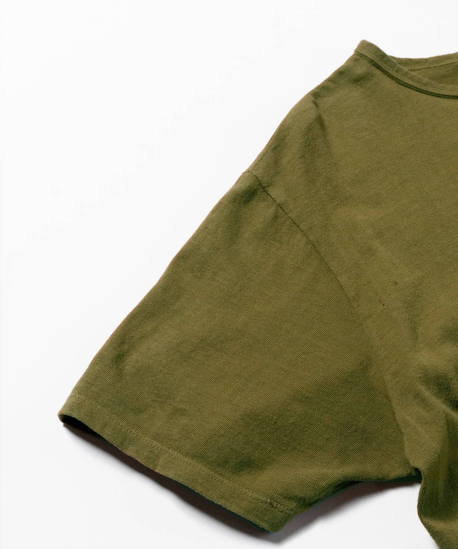 Recycle Organic Cotton Tea Leaves Dye Pocket Tee | リサイクルオーガニックコットン 茶葉染めポケットTシャツ | ボタニカルダイ | 草木染め