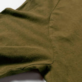 Recycle Organic Cotton Tea Leaves Dye Raglan Sleeve | リサイクルオーガニックコットン茶葉染めラグランスリーブ | 吊り編み | 草木染め