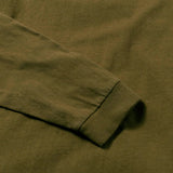 Recycle Organic Cotton Tea Leaves Dye Raglan Sleeve | リサイクルオーガニックコットン茶葉染めラグランスリーブ | 吊り編み | 草木染め