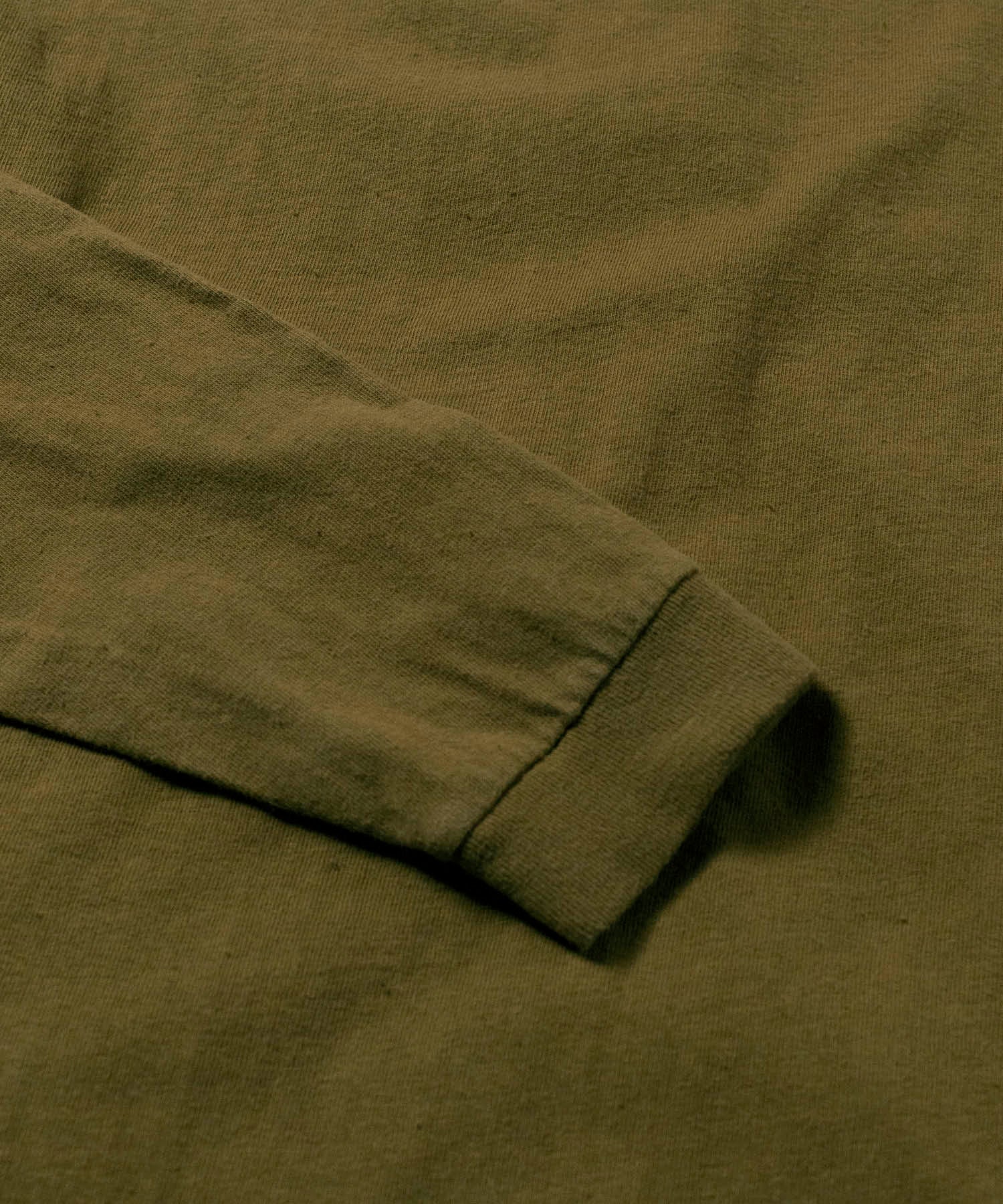 Recycle Organic Cotton Tea Leaves Dye Raglan Sleeve | リサイクルオーガニックコットン茶葉染めラグランスリーブ | 吊り編み | 草木染め