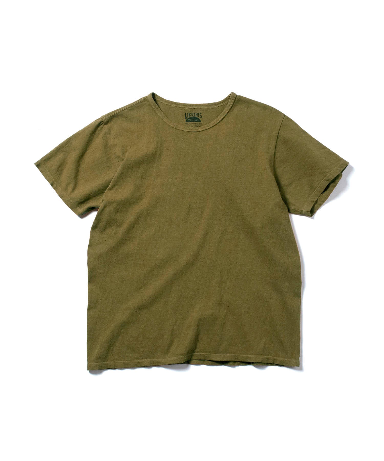 Recycle Organic Cotton Tea Leaves Dye Tee | リサイクルオーガニックコットン 茶葉染めTシャツ | ボタニカルダイ | 草木染め