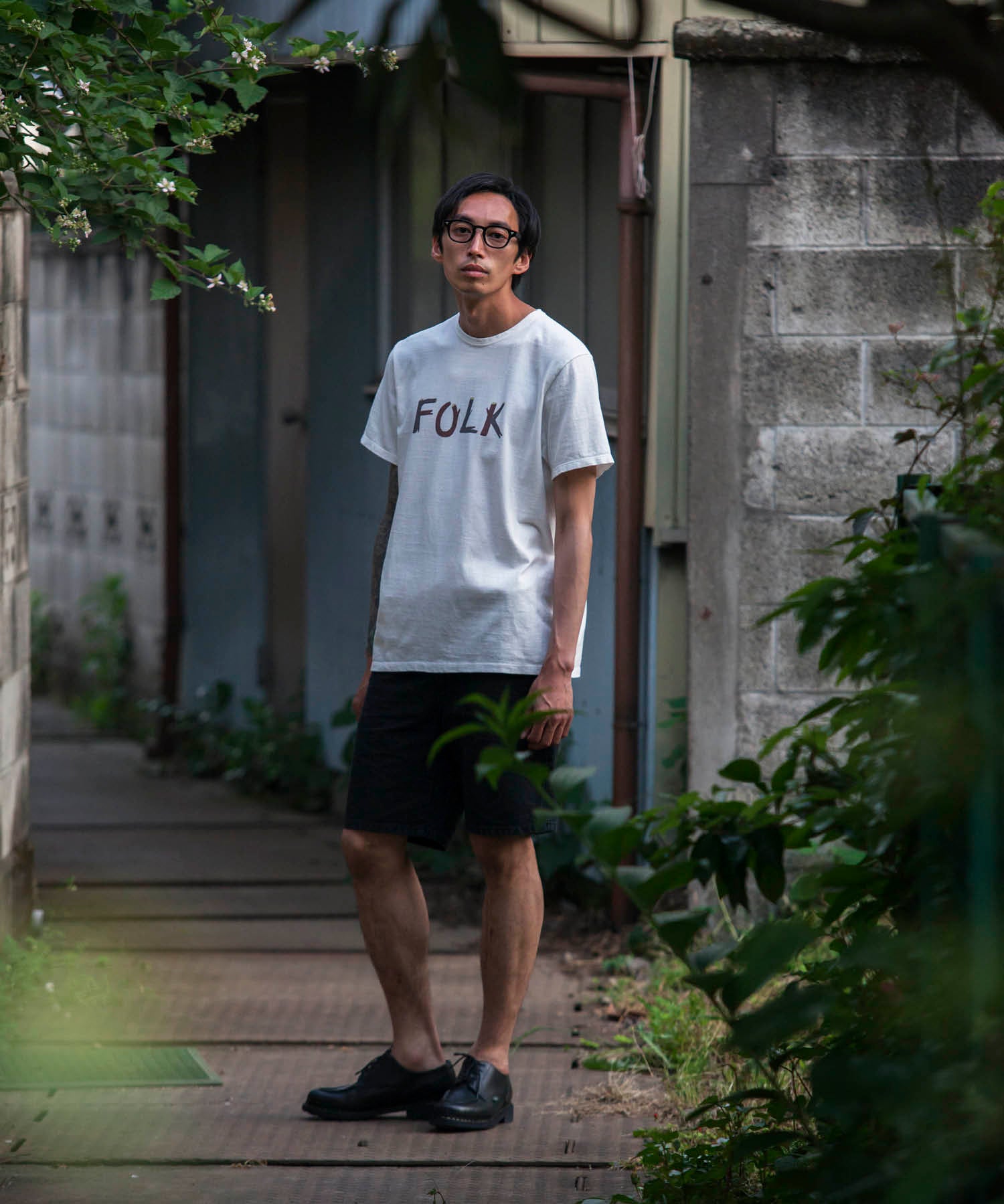 Recycle Organic Cotton Tee - FOLK | リサイクルオーガニックコットンTシャツ - フォーク