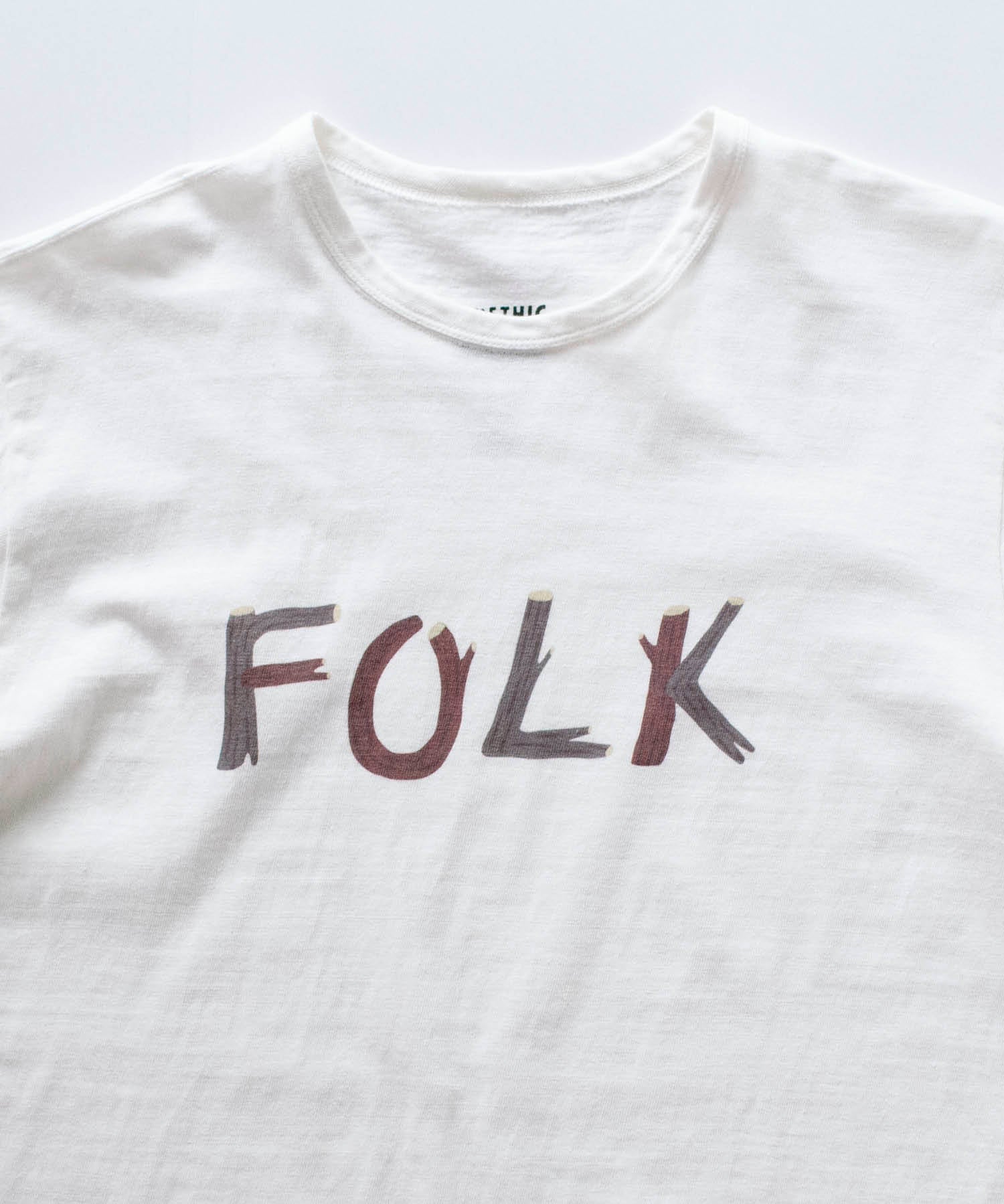 Recycle Organic Cotton Tee - FOLK | リサイクルオーガニックコットンTシャツ - フォーク