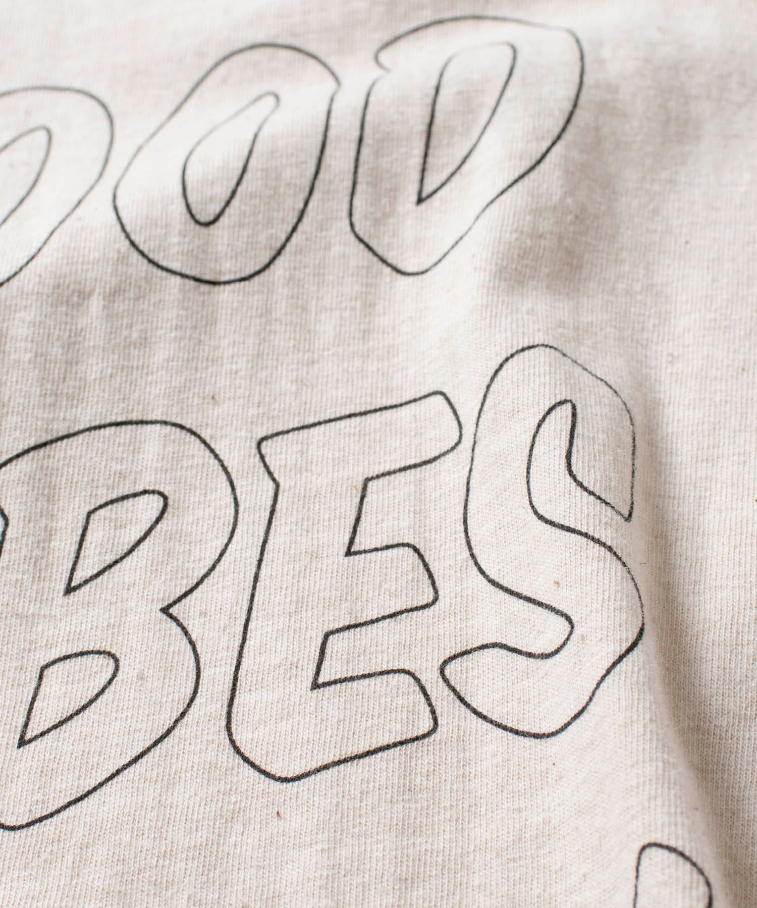 Recycle Organic Cotton Tee - Good Vibes Only | リサイクルオーガニックコットンTシャツ - グッド・バイブス・オンリー