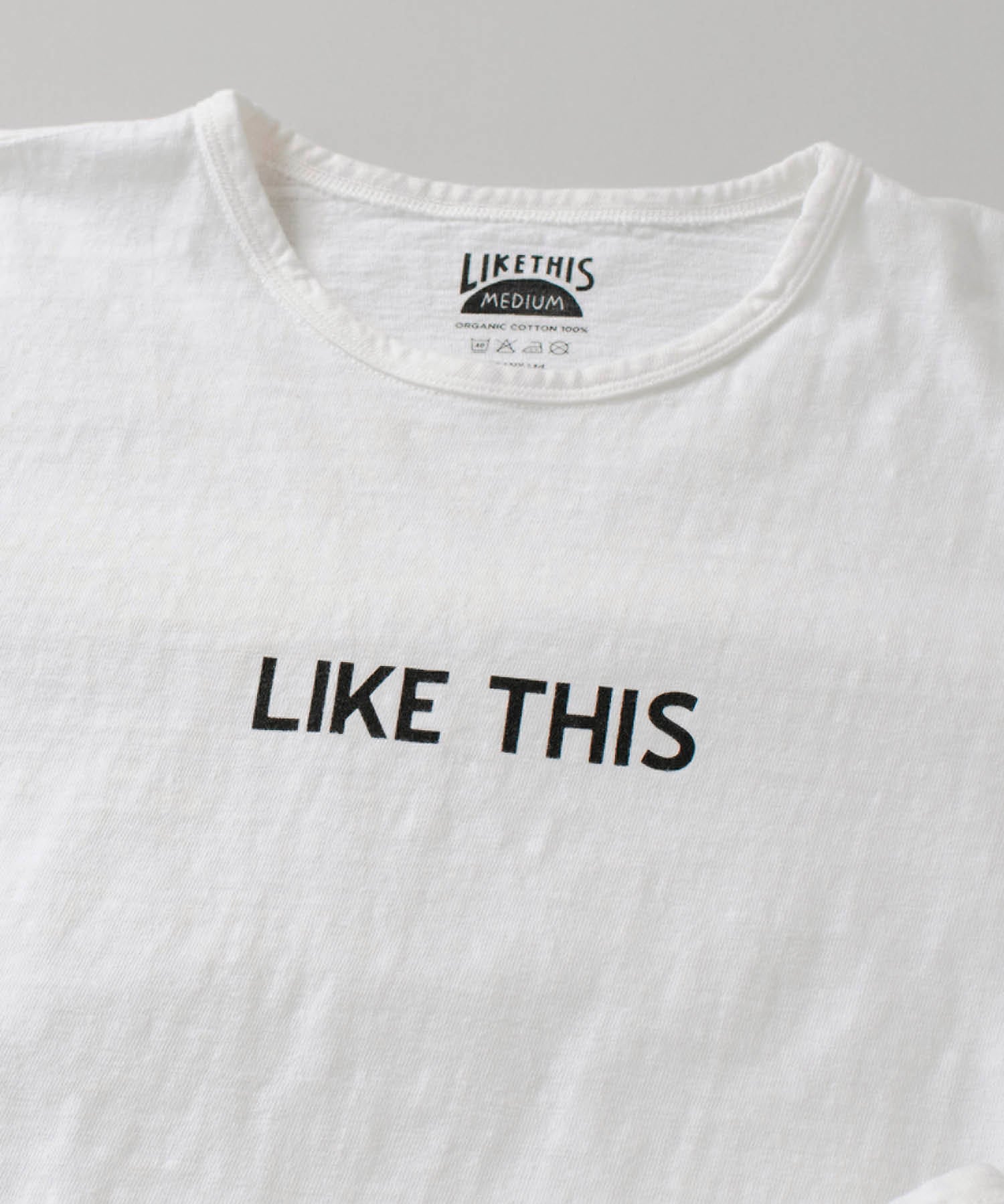 Recycle Organic Cotton Tee - LIKE THIS | リサイクルオーガニックコットンTシャツ - ライク・ディス