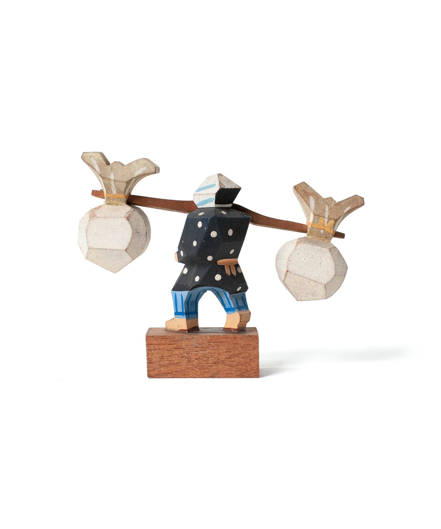 Vintage Object : 木っ端人形 カブを担ぐ農夫 | LIKE THIS SHOP