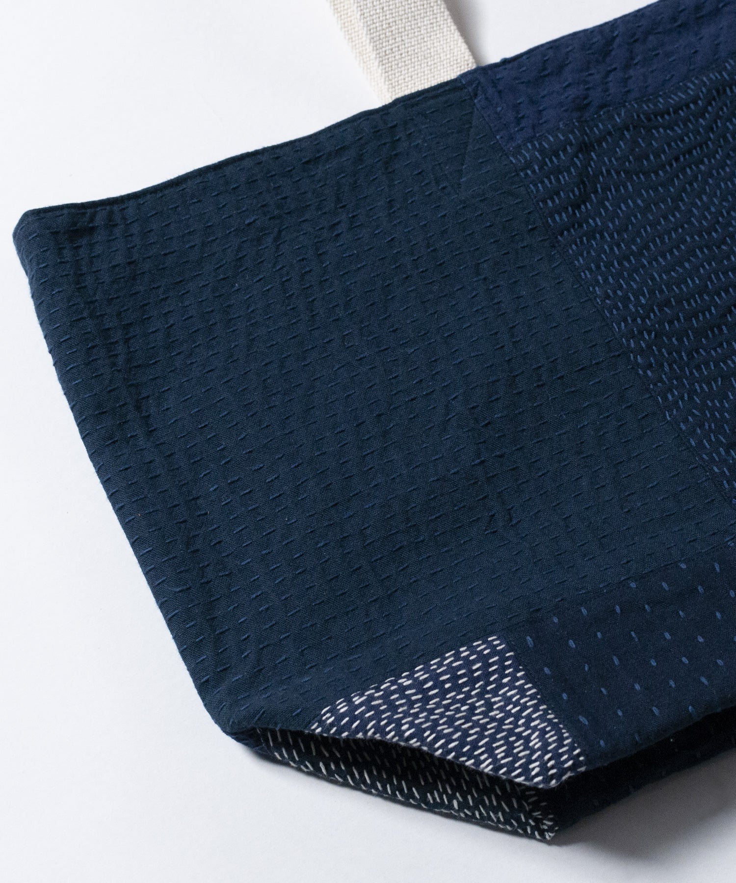 SASHIKO FABRIC TOTE BAG / TERAS | LIKE THIS SHOP