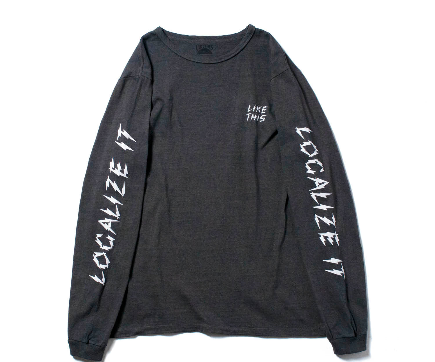 Recycle Organic Cotton Bamboo Charcoal Dye Long Sleeve - Localize It | LIKE THIS SHOP