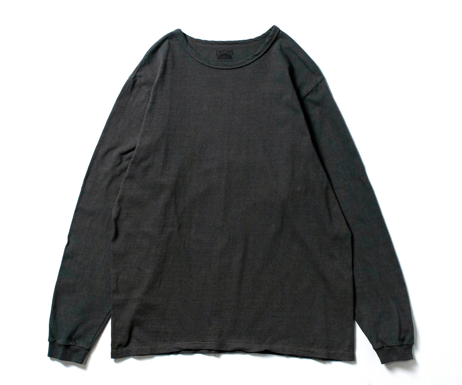 Recycle Organic Cotton Bamboo Charcoal Dye Long Sleeve | LIKE THIS SHOP