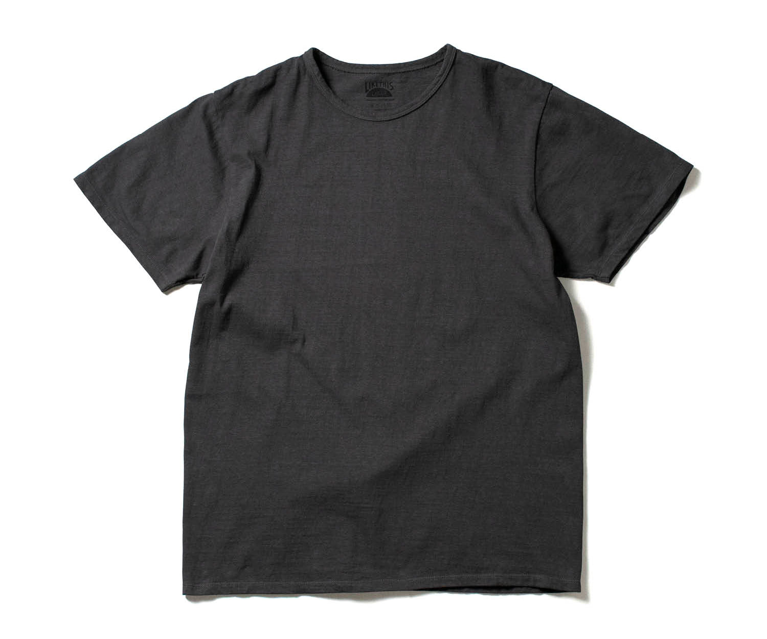 Recycle Organic Cotton Bamboo Charcoal Dye Tee | LIKE THIS SHOP