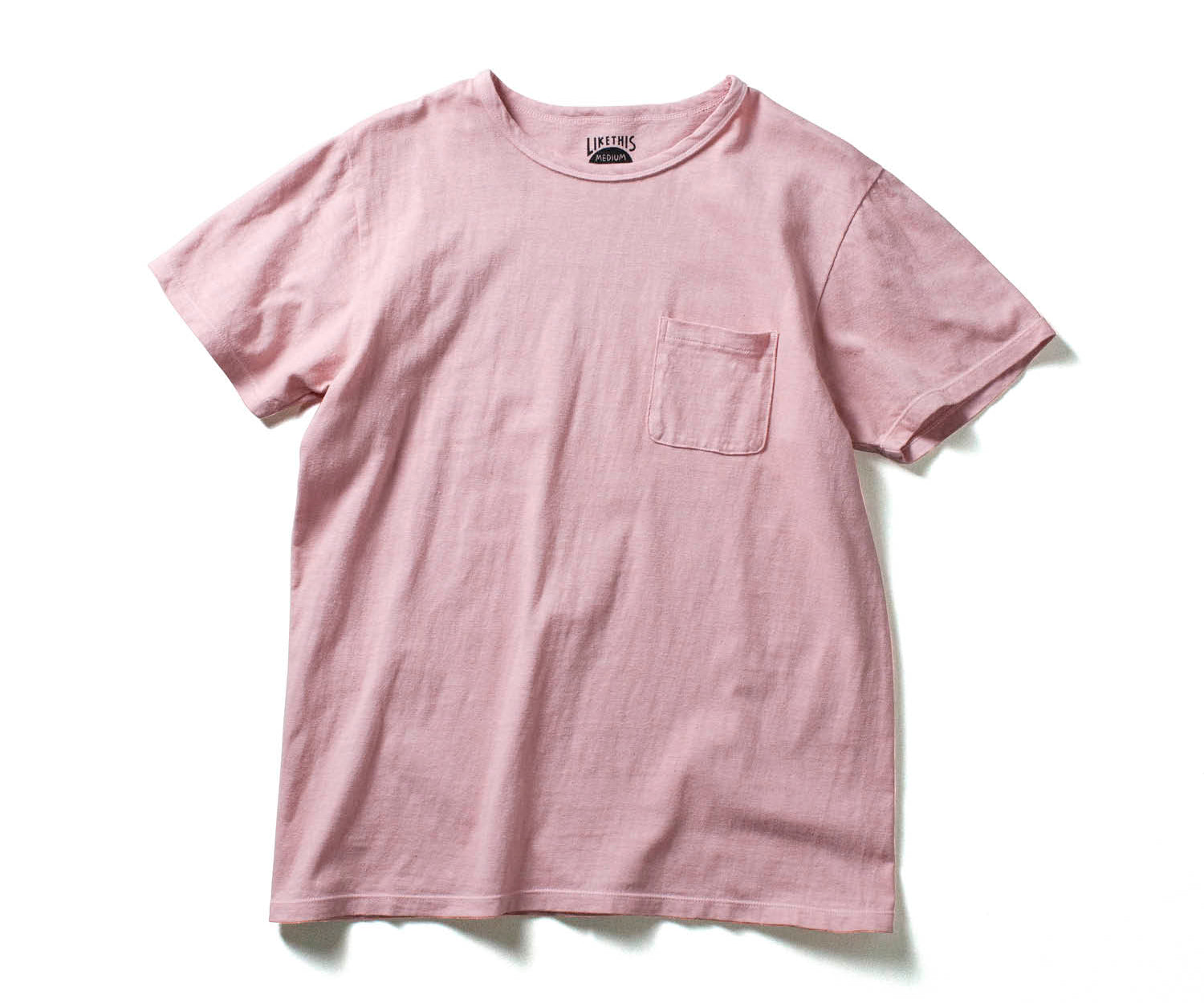 Recycle Organic Cotton Bayberry Dye Pocket Tee | LIKE THIS SHOP