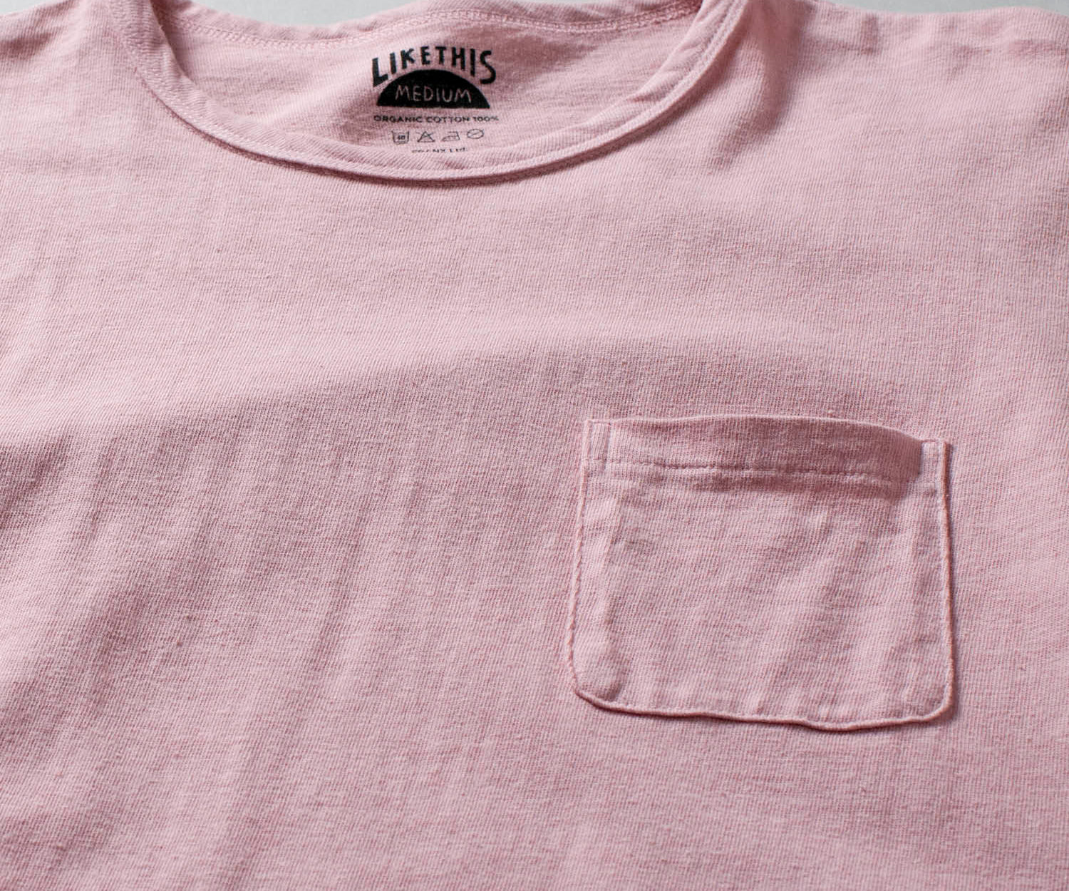 Recycle Organic Cotton Bayberry Dye Pocket Tee | LIKE THIS SHOP