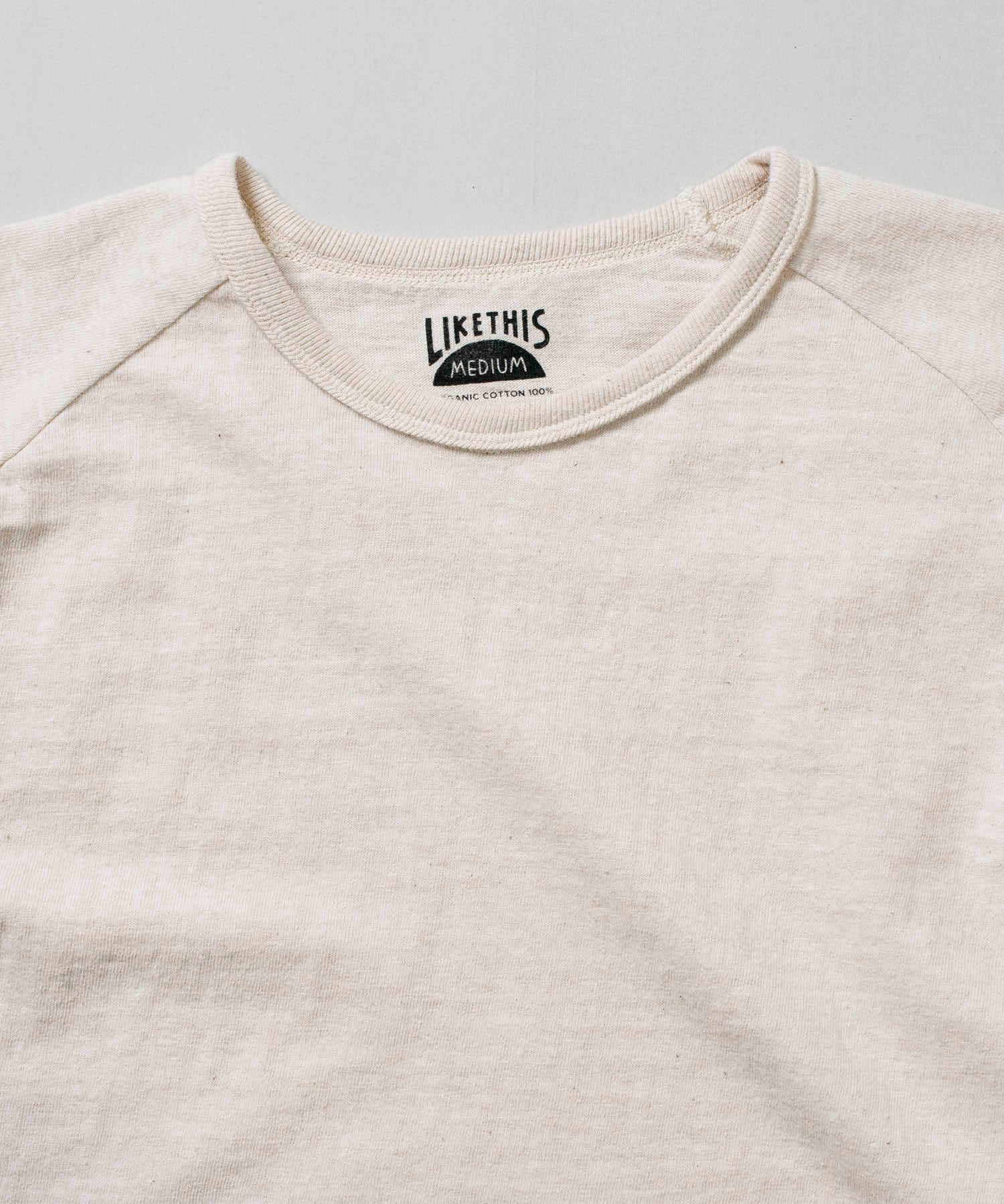 Recycle Organic Cotton Raglan Sleeve - Good Vibes Only | LIKE THIS SHOP