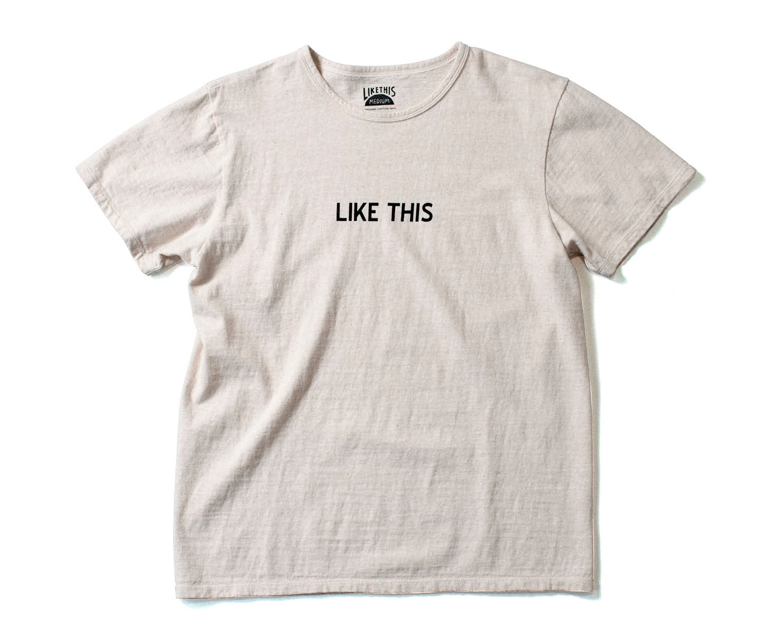 Recycle Organic Cotton Tee - LIKE THIS | LIKE THIS SHOP